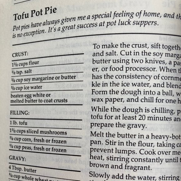 TOFU COOKBOOK  1981  Nutritious Low Calorie Vegan Recipes Appetizers to Dessert - Picture 14 of 16